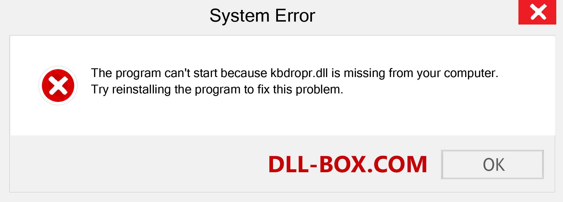  kbdropr.dll file is missing?. Download for Windows 7, 8, 10 - Fix  kbdropr dll Missing Error on Windows, photos, images